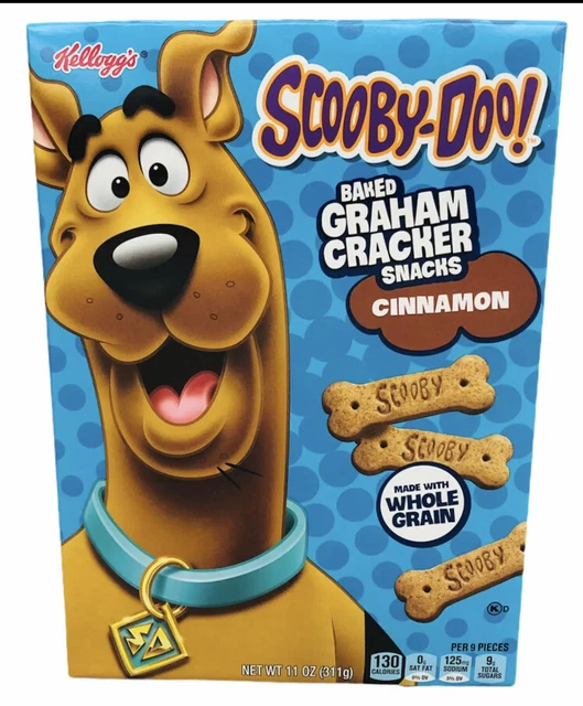 KELLOGG’S SCOOBY DOO Scooby Snacks Cinnamon Graham Crackers USA Import
