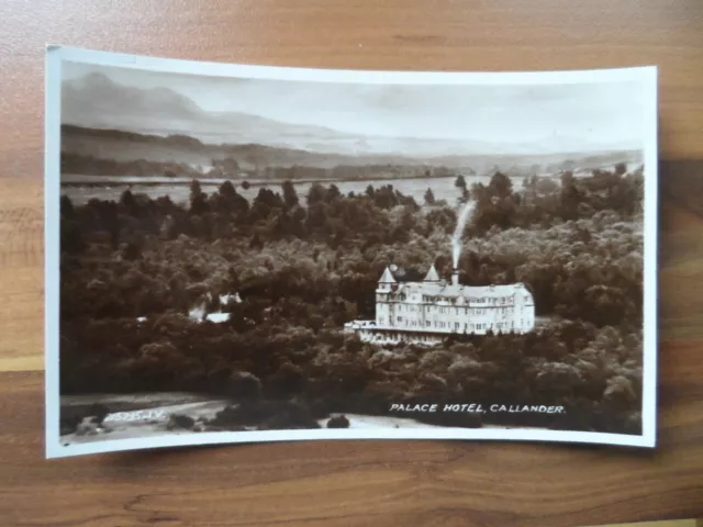 Old postcard - Callander Palace hotel - Valentine's real photo