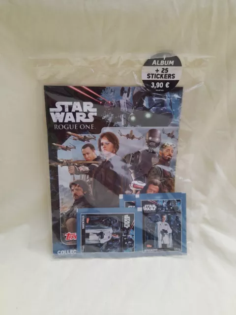 Album Topps Star Wars Rogue One + 25 Stickers Neuf Lire Annonce