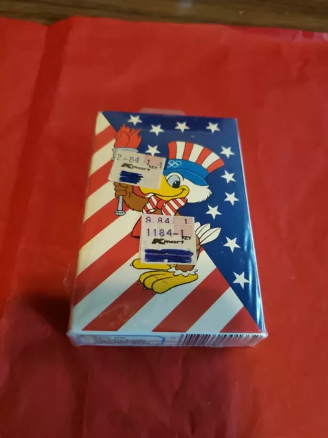 VINTAGE Olympic Playing Cards 1984 SEALED Deck Sam The Eagle Los Angeles ~NEW