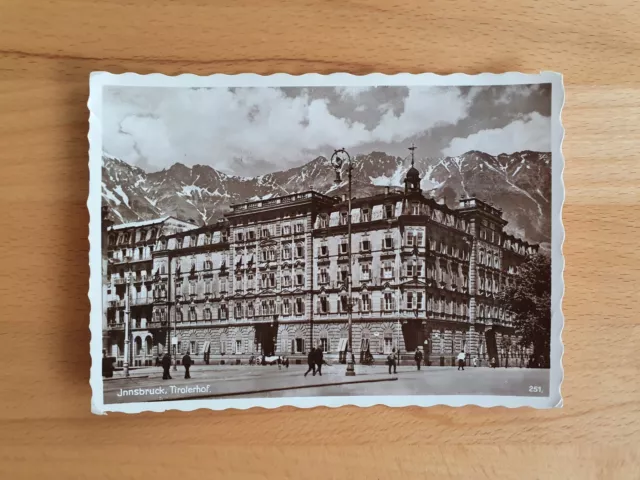 Innsbruck Tirolerhof alte Ansichtskarte ungelaufen..Österreich..schwarz/weiß..