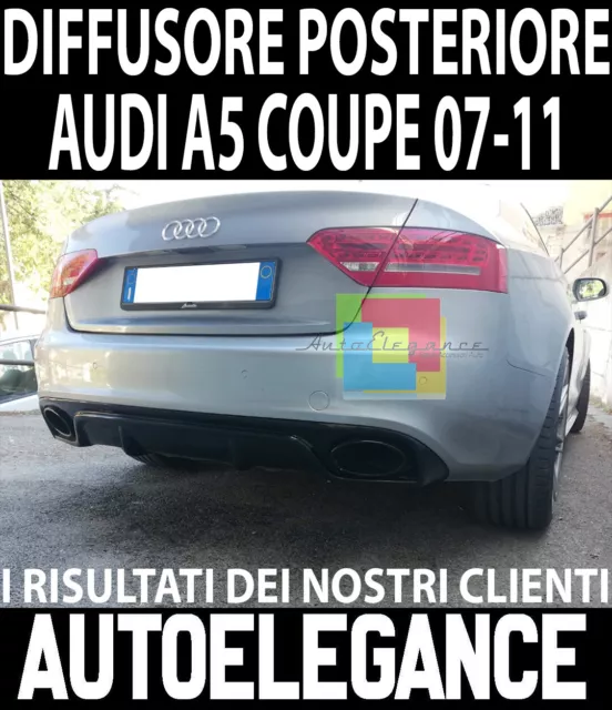 Audi A5 Coupe 2007-2011 Spoiler Diffusore Rs5 Posteriore Per Paraurti Sline -1