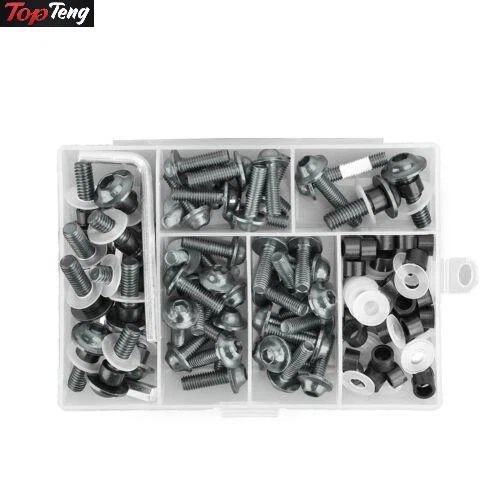 158x Motorcycle Sportbike Windscreen Fairing Bolt Kit Fastener Clip Screw Ti D