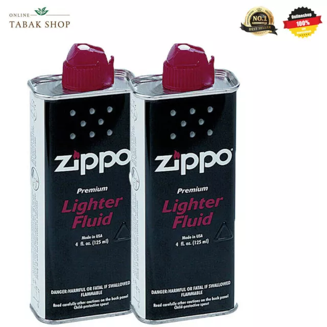 ZIPPO Feuerzeug Benzin (Original) 2 x 125ml für Benzin Feuerzeuge