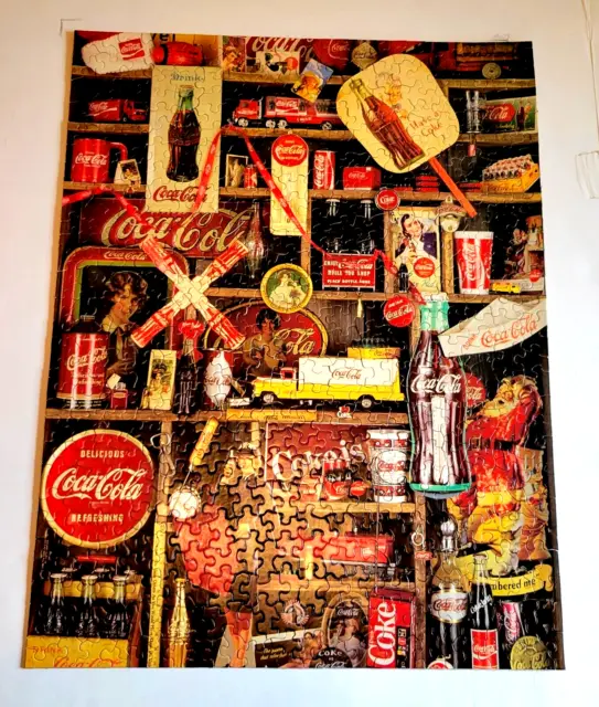 Coke Is It! Puzzle Coca Cola, 500 Pieces, Vintage 1986, Springbok, 18"x23.5", H