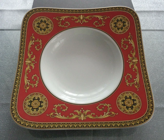 Rosenthal Versace Ikarus Medusa 2 x Suppenteller eckig 23 cm Neuware