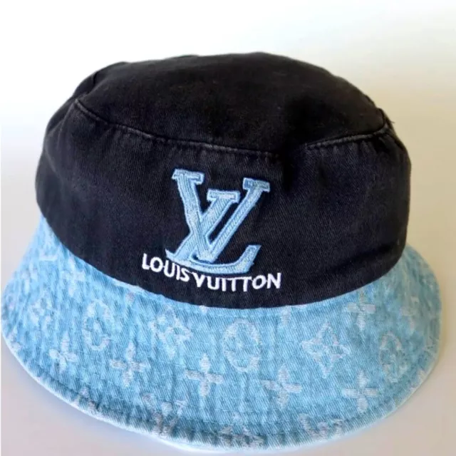 Louis Vuitton Reversible Monogram Denim Bobbygram Bucket Hat Fisherman Cap