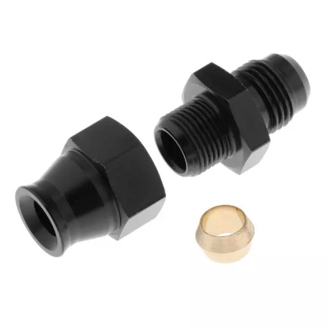 Adaptateur de Raccord Droit pour Tuyau de Carburant 6AN AN6 Mâle à 5/16 "8 Mm