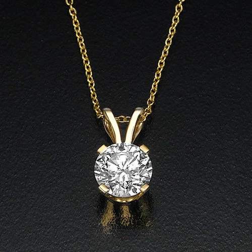 0.75 CT F VS2 Sparkling Solitaire Round Cut Lab Created Diamond