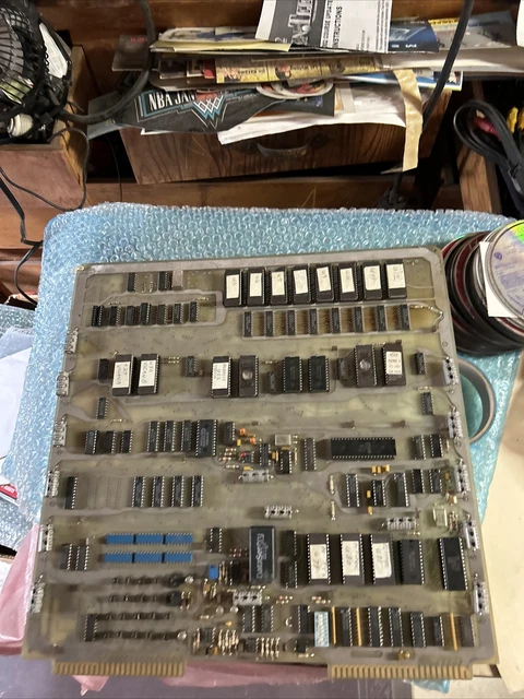 Unknown Slot Machine 1984 Video Poker Vintage Mpu CPU PCB Board Fm2