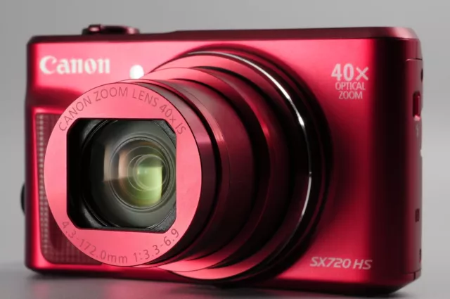 Mint Canon PowerShot SX720 HS Red 20.3MP Digital Camera #2336
