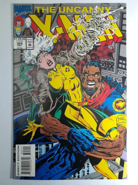 X-Men Uncanny 305 NM 1993.First Team Cameo App. of The Palanx.Marvel comics