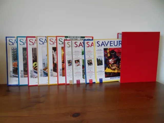 Lot 10 REVUES SAVEURS MAGAZINE N° 61 à 70 avec coffret collection GASTRONOMIE 7