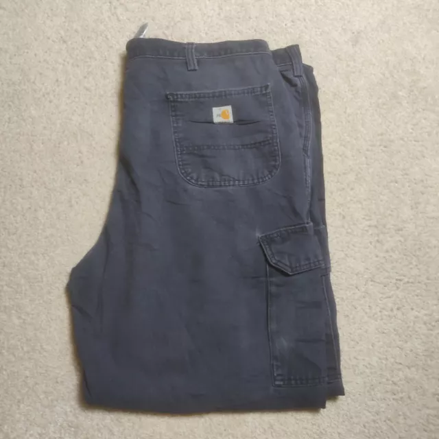 Carhartt Cargo Pants Men's 44 x 32 Blue Stretch Flame Resistant Relaxed Fit