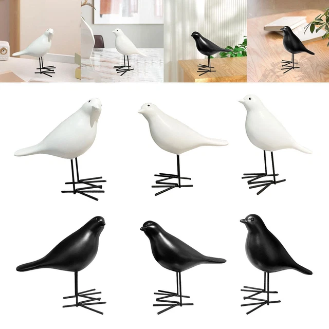 Harzfiguren Skulpturen Garten Büro Esszimmer Dekor Vögel Statuen