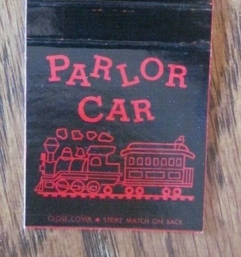 Train On Matchbook Matchcover: Parlor Car Restaurant (Edmonds, Washington) -E25