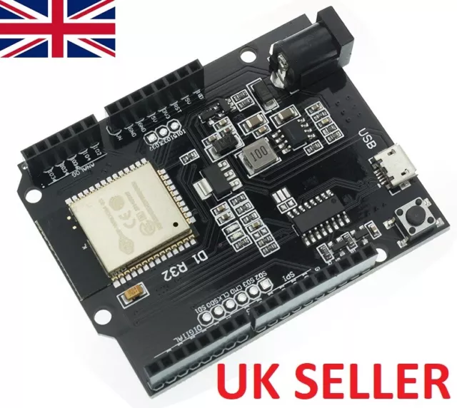 WeMos D1 ESP32 ESP-32 CH340 WiFi Bluetooth UNO R32 scheda di sviluppo Arduino - Regno Unito