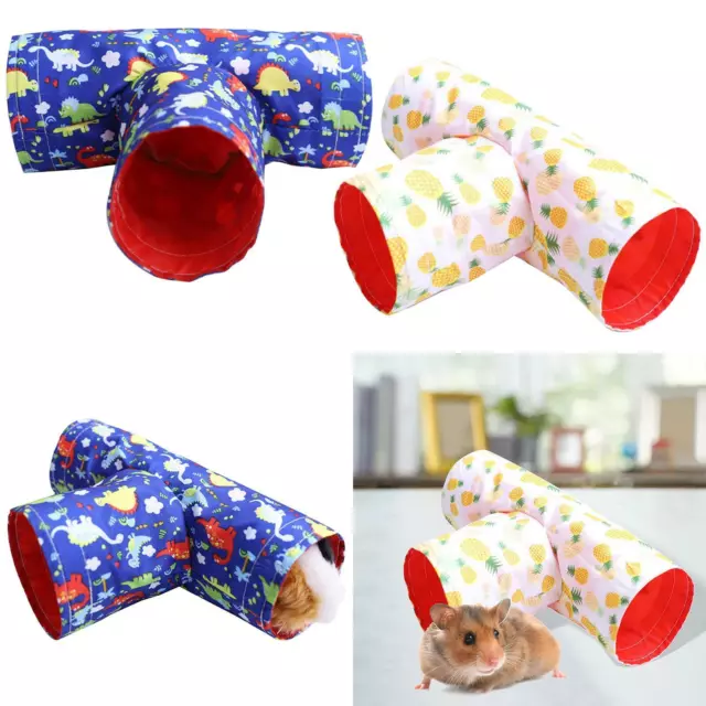 Pet Guinea Pig Tunnels Cage Hideout Play Toy for Hamster Sugar Glider