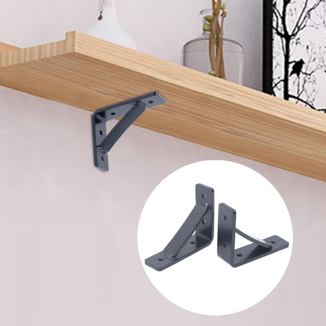 TRIANGLE HEAVY DUTY Shelf Brackets Floating Shelf Bracket 2Pcs Iron