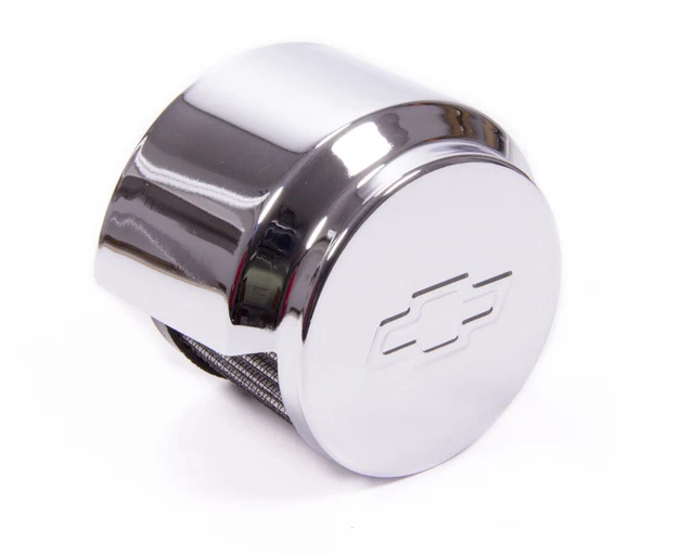 Proform Chrome 1-1/4 In Hole Round Push-In Breather P/N 141-621