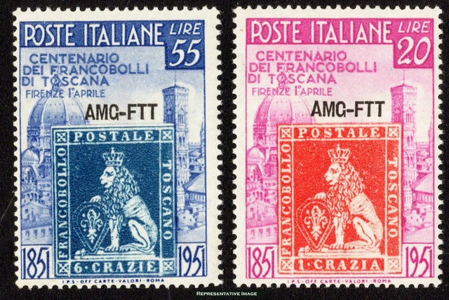 Trieste Zone A Scott 109-110 Mint never hinged.