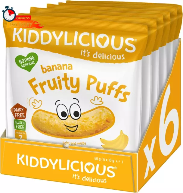 Gluten-Free Banana Fruity Puffs, 10G (Pack of 6)