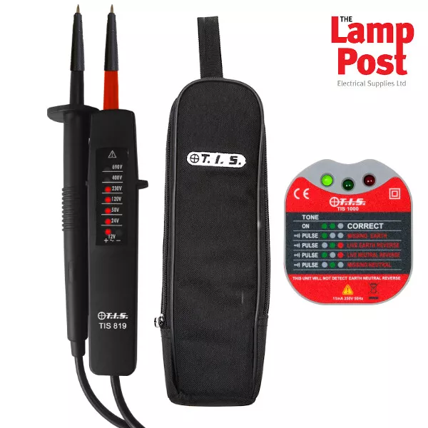 TIS 819 Voltage Tester With Case & TIS 1000 Socket Tester With Sounder