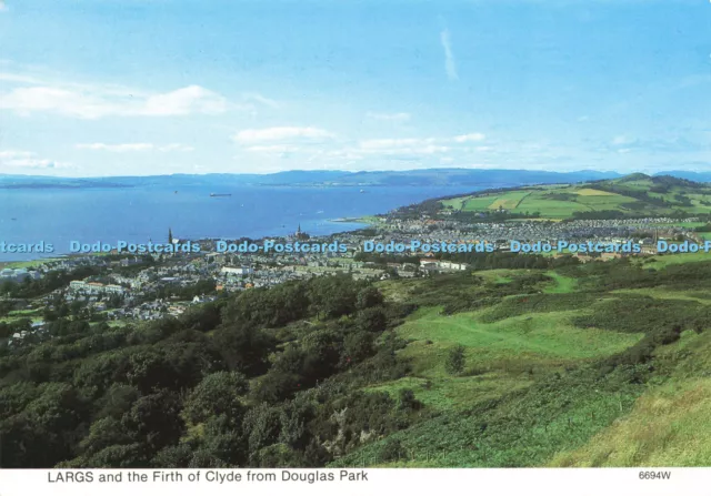 D149466 Largs and the Firth of Clyde From Douglas Park. Whiteholme. A Hail Caled