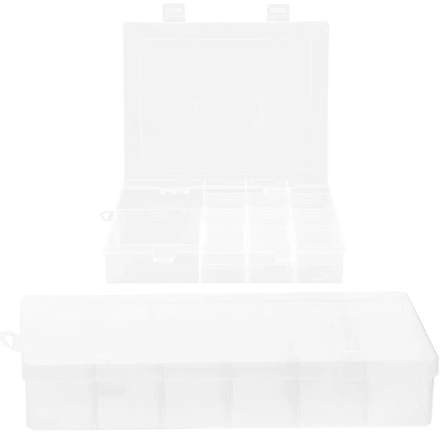 2 piezas Accesorios para juegos de mesa Caja de almacenamiento Hallazgos de joyería versátil Órgano baratija