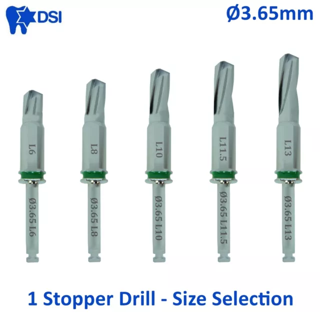 1x DSI Dental Implant Stopper Surgical Drill External Irrigation Ø3.65 Selection