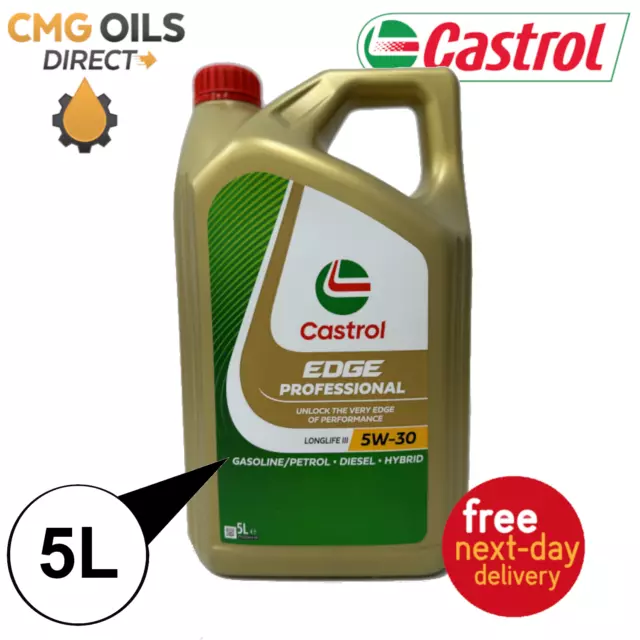 CASTROL EDGE PROFESSIONAL Longlife 5W30 Fully Synthetic 5L