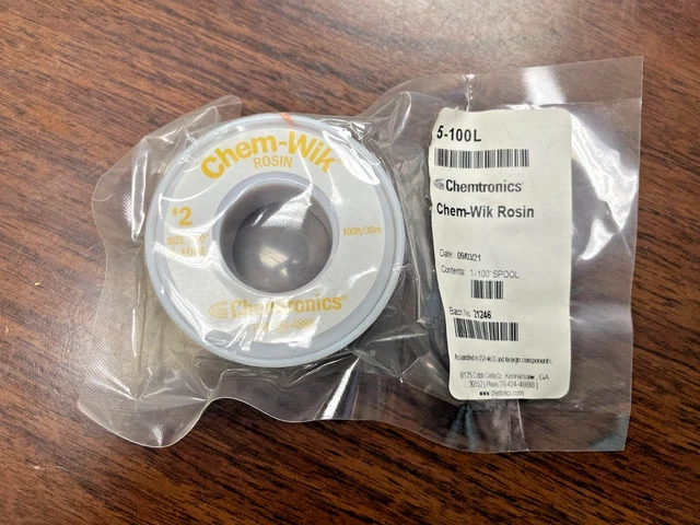 Chemtronics Chem-Wik 770-424-4888 #2 Size .050" 5-100L 100Ft/30M