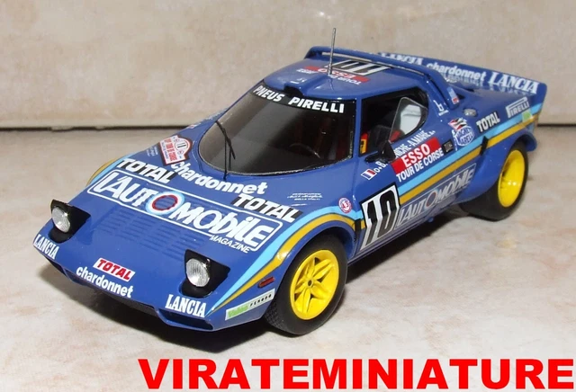 Modèle Lancia Stratos HF Tour De Corse 1977 Tony Carello 1/43 - Décals Exclusifs