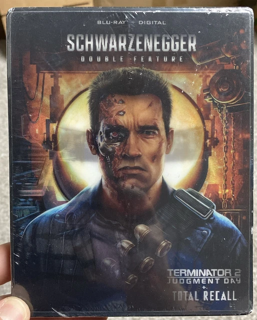 TERMINATOR 2 JUDGEMENT Day/Total Recall (Bluray, 2021) Steelbook