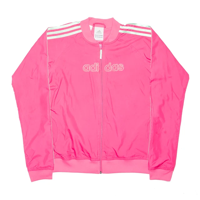 ADIDAS Sport Bright Pink Track Jacket Girls 16 Years