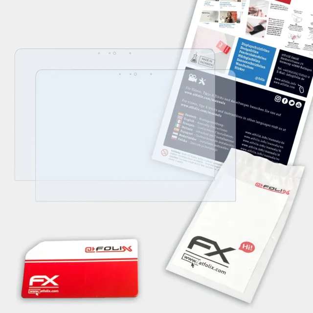 atFoliX 2x Película Protectora para Asus ZenBook Flip 14 UX461UN transparente 2
