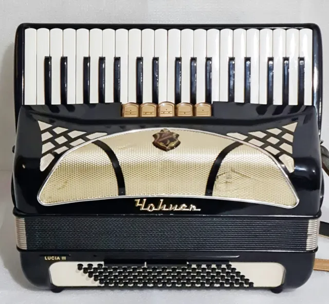 HOHNER LUCIA III 96 BASS  Piano Accordion Akkordeon  Very Good