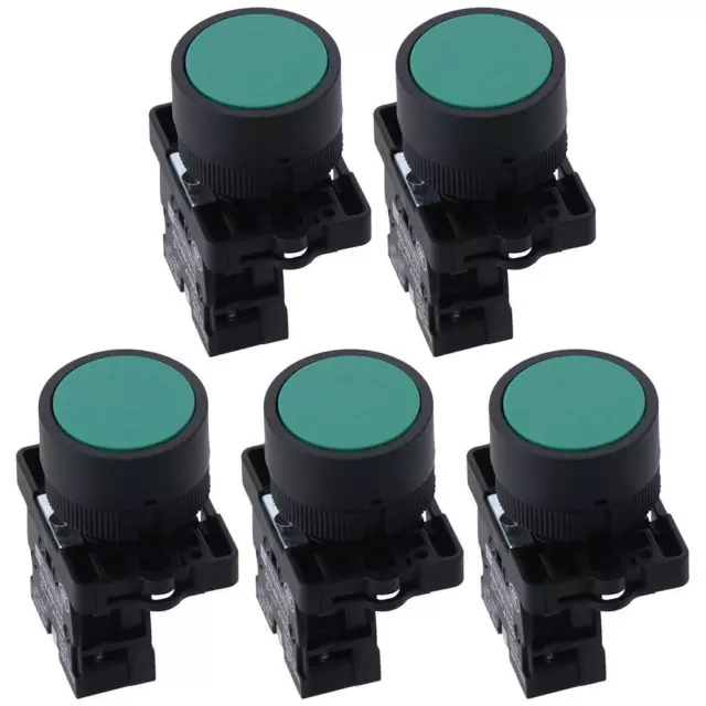 5pcs 1 NO N/O Power Button Switch 600V 10 Amp Momentary Push Button Switch