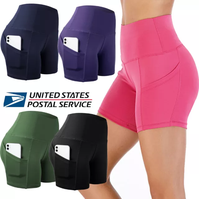Women Booty Shorts Compression Yoga Pants Sports Gym Fitness