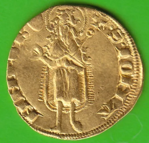 Gold Savona Fiorino 1350-1396 knappes vz hübsch sehr selten nswleipzig