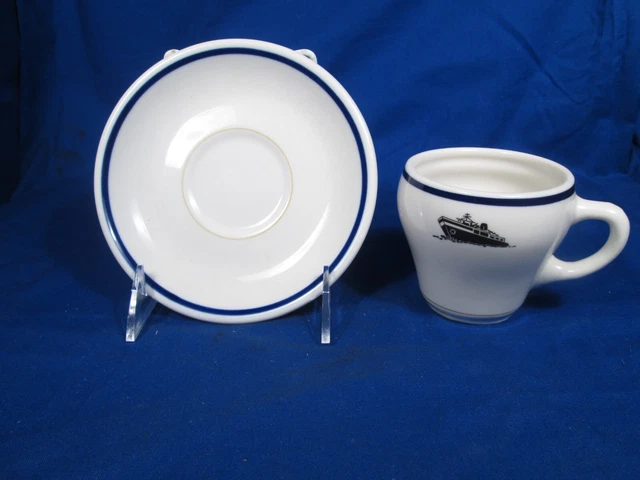 C&O Chesapeake & Ohio - Car Ferry Cup & Saucer