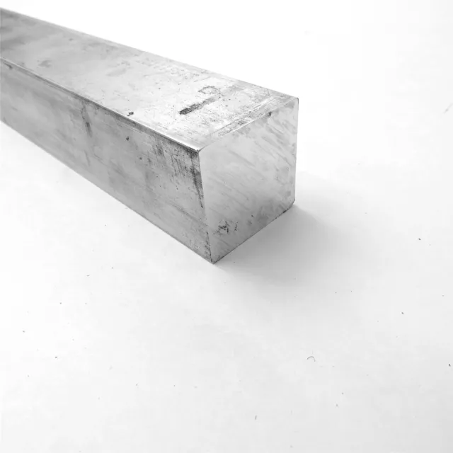 1.625" x 1.625" Aluminum  6061 SQUARE  FLAT BAR 9.5" Long  Pieces 2 sku L223