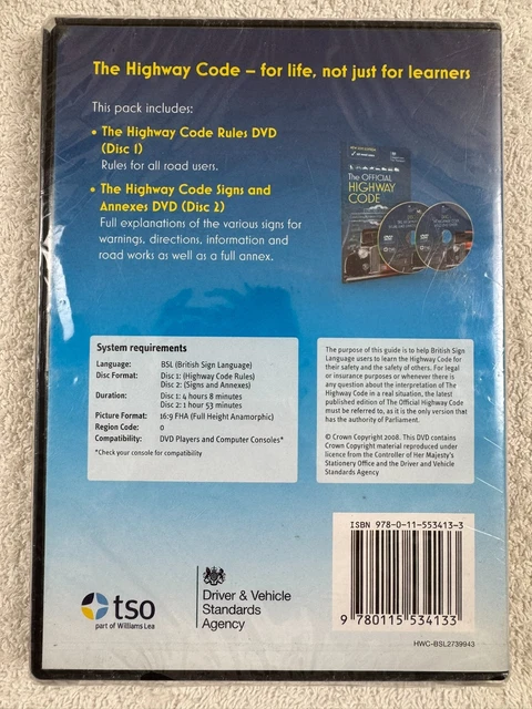LEARNING THE HIGHWAY code with British sign language - DVD - PAL - R2 ...