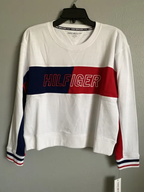 Tommy Hilfiger Sport Women's Sweatshirt Size L  -White-
