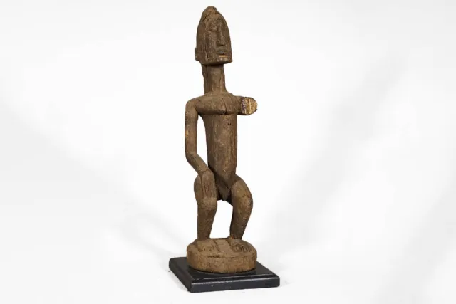 Tattered Wooden Dogon Statue 20" - Mali - African Art