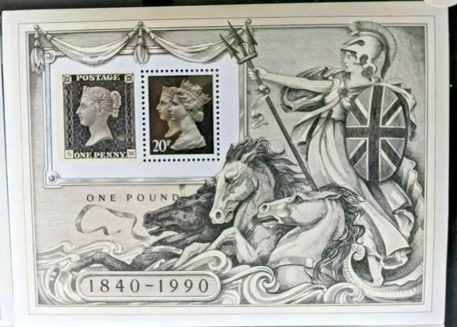 Great Britain . Scott's #s MH193f. MNH. Souvenir Sheet.  sal's stamp store