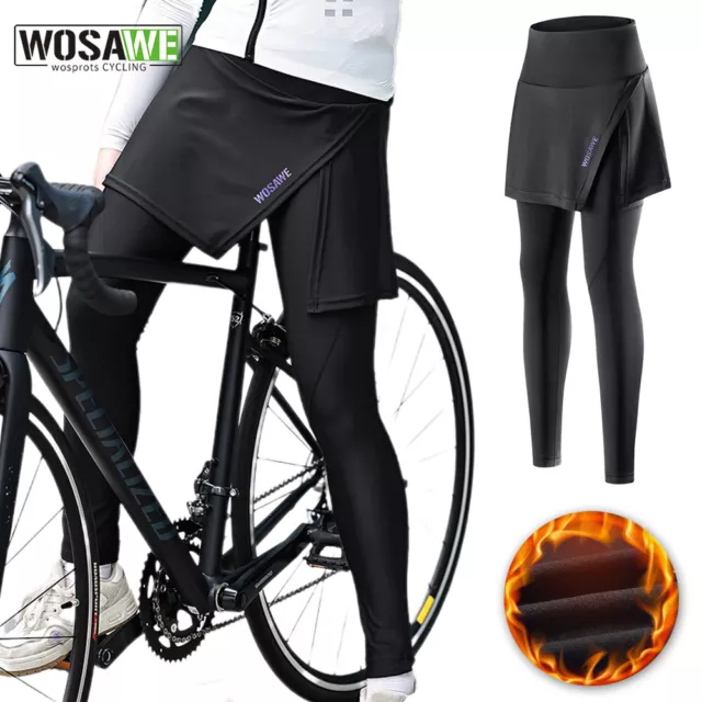Logic Mens Thermal Cycling Tights Padded Pants Zipper Bike Leggings Cold  Wear