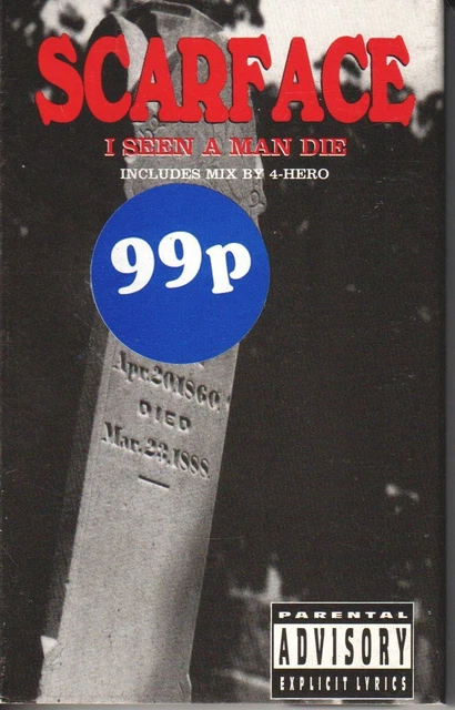 Scarface Rapper First Album SCARFACE (RAP ARTIST) I Seen A Man Die cassette UK Rap-A-Lot 1994 ...
