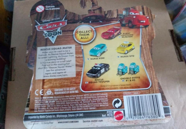 DISNEY PIXAR CARS Toon - Burnt Lightning McQueen #1 {Rescue Squad Mater ...