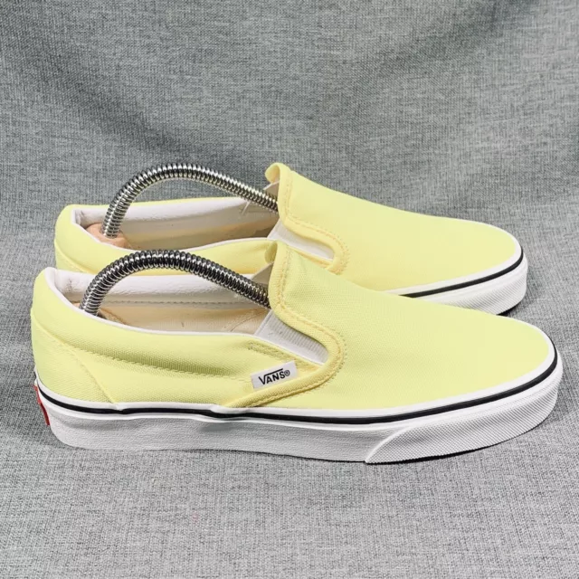 Vans Neon Yellow Classic Slip-On Shoe 508731  Men Sz 6/Women Sz 7.5